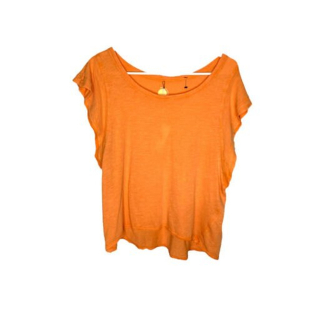 Daily Practice Short Sleeve Top Orange Medium | NWT